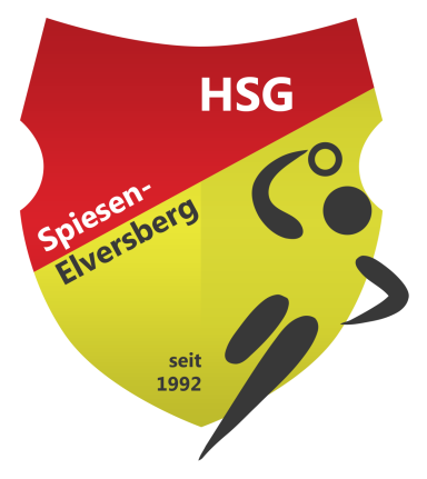 HSG Spiesen-Elversberg Logo der HSG Spiesen-Elversberg mit Handballspieler und Jahreszahl 1992.